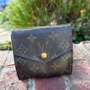Louis Vuitton Double Sided Vintage Compact Wallet France 1990